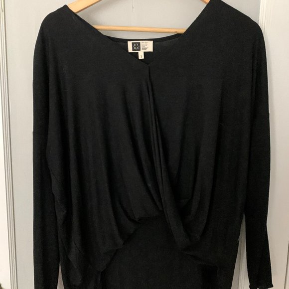 Long Sleeve Wrap Top - Picture 1 of 4